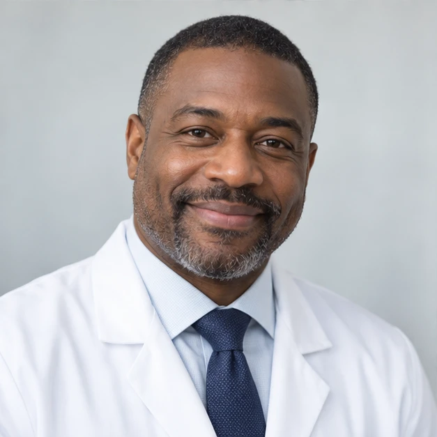 Illustrative physician portrait
