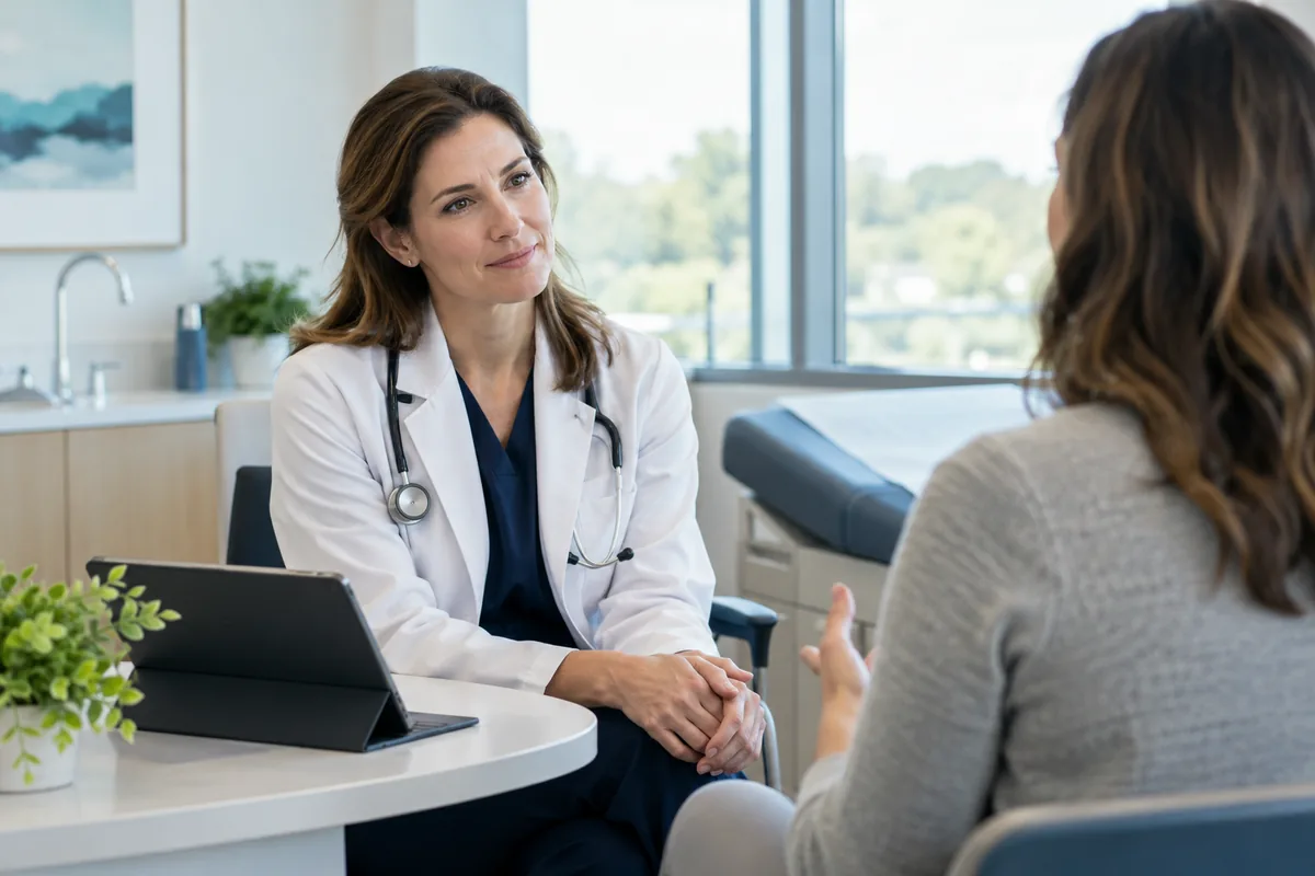 Physician focusing on a patient during a consultation